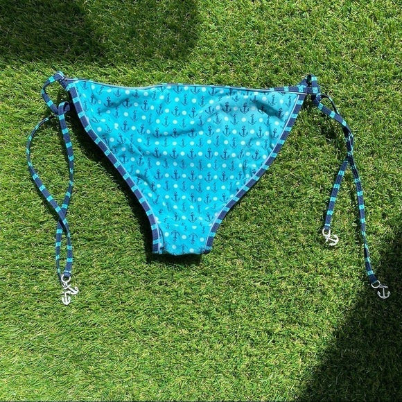 NAUTICAL anchor string bikini bottoms - reversible - Picture 6 of 7
